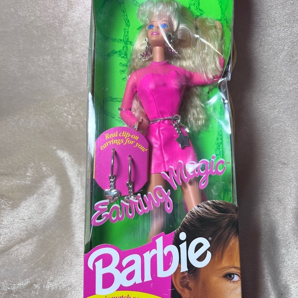 Barbie Other - 🩷NIB. RARE. Barbie Earring Magic Doll in Pink Outfit
